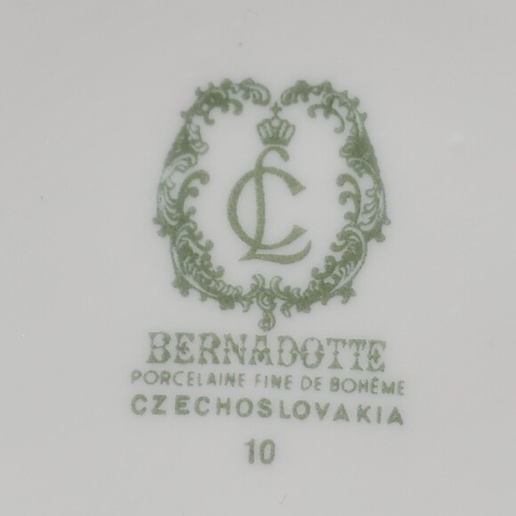 Bernadotte Teapot Czechoslovakia Butterfly Floral Vintage - Picture 8 of 11